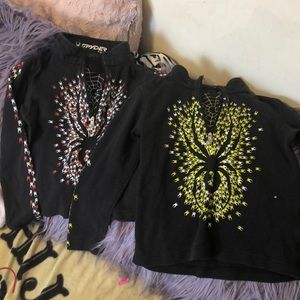 2 size 6 Spyder pull overs
